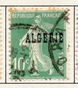 Algeria 1924 Early Issue Fine Used 10c. Optd 170506