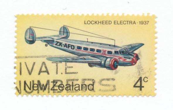 New Zealand 1974 Scott 557 used - 4c, plane