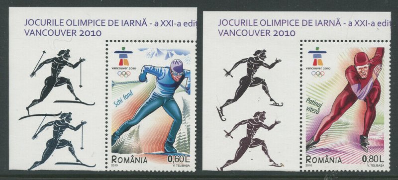 Romania 2010 Winter Olympics set Sc# 5149-52 NH