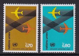 United Nations Geneva  #77-78  MNH  1978   civil aviation  aircraft