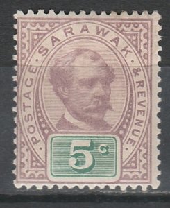 SARAWAK 1888 RAJA 5C