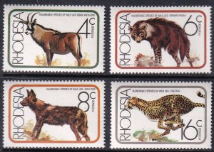 Rhodesia 367-70 (mnh set of 4) widlife protection (1976)
