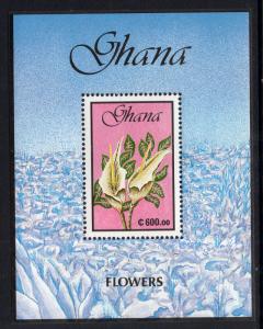 Ghana 1284 Flowers Souvenir Sheet MNH VF