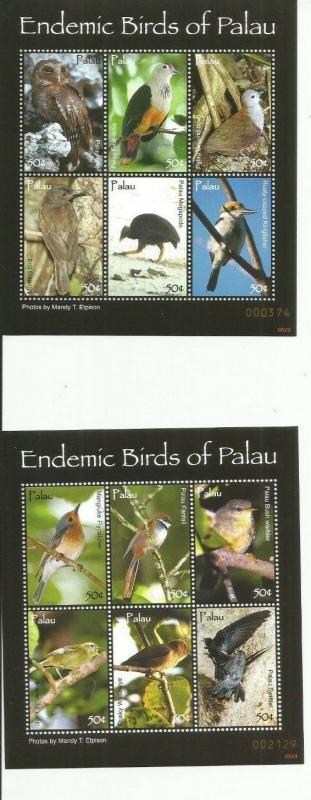 PALAU 2007 BIRDS SCOTT 888-9  MNH COMPLETE SET