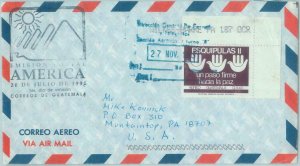 85466 -  GUATEMALA  - Postal History -  FDC COVER to the USA 1991 BIRDS peace