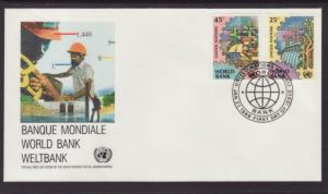 UN New York 546-547 World Bank Geneva U/A FDC