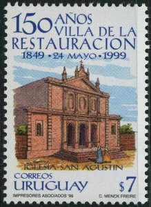 Uruguay #1797 Restauracion Villa 7p Postage Stamp Latin America 1999 Mint LH
