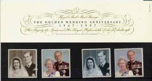 Great Britain 1997 Golden Wedding Anniversary set of 4 in...