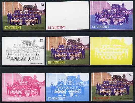 St Vincent 1987 English Football teams $2 Everton - the s...