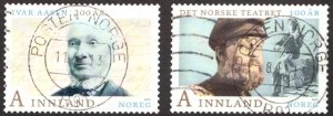 2013 Norway AIinnland Sc #1717-18 National Language Year - Used stamps Cv$6.50