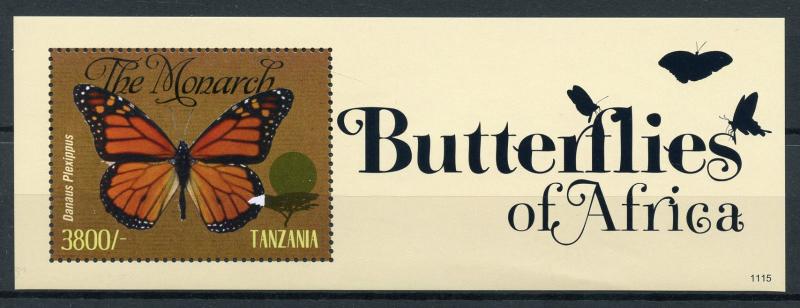 Tanzania Butterfly Stamps 2011 MNH Butterflies of Africa Monarch 1v S/S II 