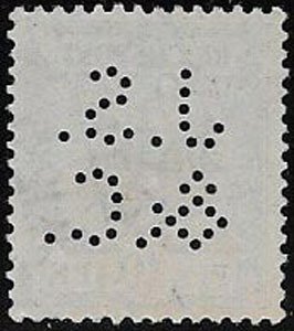 Germany, Sc 48, uused, perfin