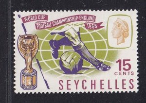 Seychelles  #226  MNH  1966  world cup soccer 15c