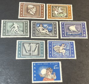 GREECE # 793-800-MINT/NEVER HINGED---COMPLETE SET + SINGLE---1964