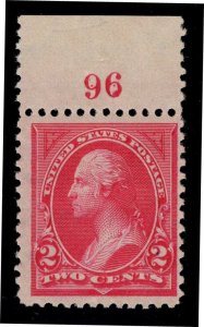 U.S. - 265 - Plate Number Single (96) - Fine/Very Fine - Hinged 