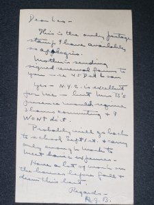 UX27. Jefferson, 1 cent, US Postal Cards.  Cancelled.VF cond.