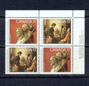 CANADA - 1980 ACADEMY OF ARTS - UPPER RIGHT PB - SCOTT 850a - MNH