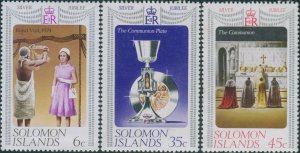 Solomon Islands 1977 SG334-336 Silver Jubilee set MNH