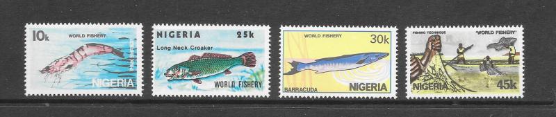 FISH - NIGERIA #437-40  MNH