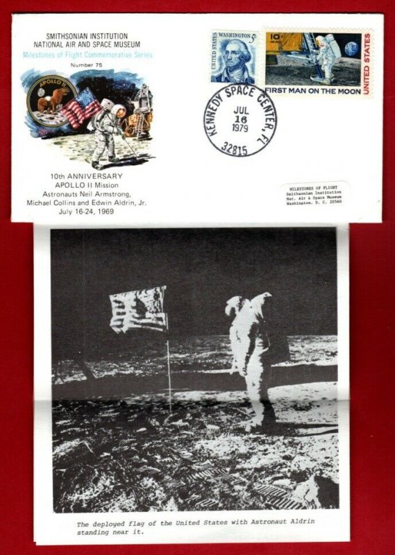 10th Anniv- Apollo 11 -1st Moon Landing by Smithsonian Institution/MOF# 75