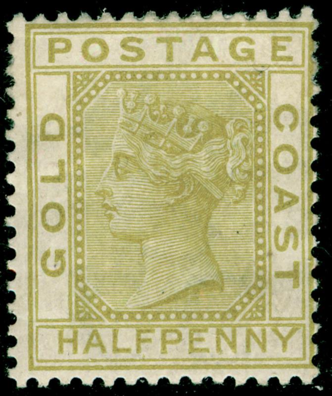 GOLD COAST SG4, ½d olive-yellow, M MINT. Cat £90. 