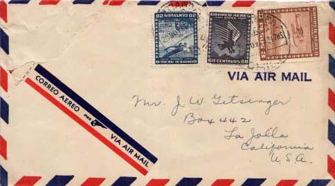 Chile, Airmail, Aviation, Birds