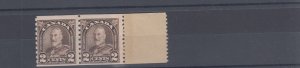 #182 very RARE END strip 2 stamps + 1 tabs F MNH Canada MINT 