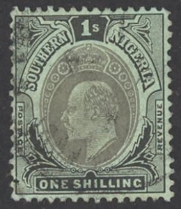 Southern Nigeria Sc# 16 Used 1903-1904 1sh King Edward VII