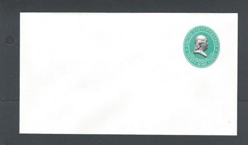 U659 39c Green On White Mint Entire Size 12  Recycled Paper
