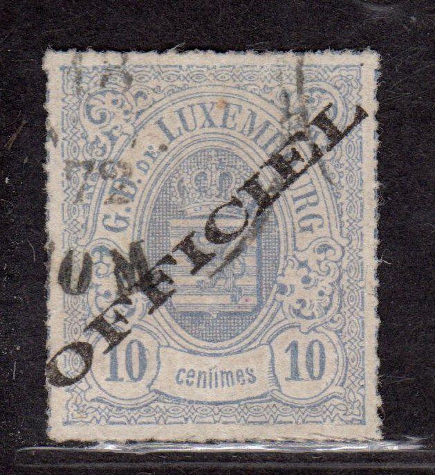 $Luxembourg Sc#o3 used, VF