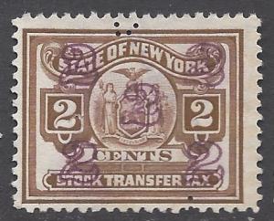 New York State Stock Transfer Tax Stamp 2c Used