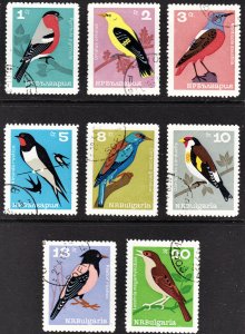 Bulgaria Scott 1395-1402 complete set F to VF CTO & used.  Lot #B.  FREE...