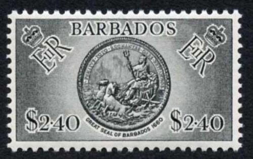 Barbados SG282 1950 2.40 Black Wmk Mult Script CA M/M 