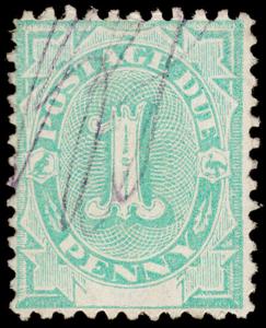 Australia Scott J2, perf. 11x11.5 (1902) Used F-VF, CV $160.00 M