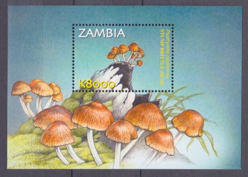 2002 Zambia 1416/B103 Mushrooms  5,50 €