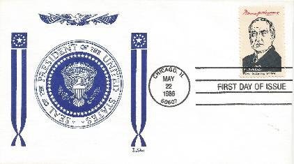 Aimerpex Harding FDC Johnson cachet #1