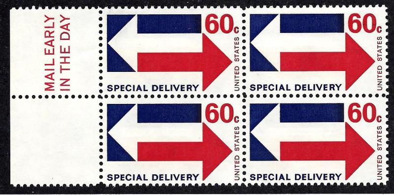 E23 Mint,OG,NH... Mail Early Block of 4... SCV $5.25