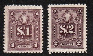 Peru J49-J50 Mint hinged