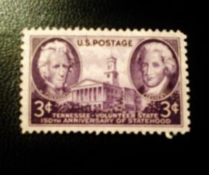 US Scott #941 Tennessee Statehood, MINT, VF, NH, OG  SCV $0.25