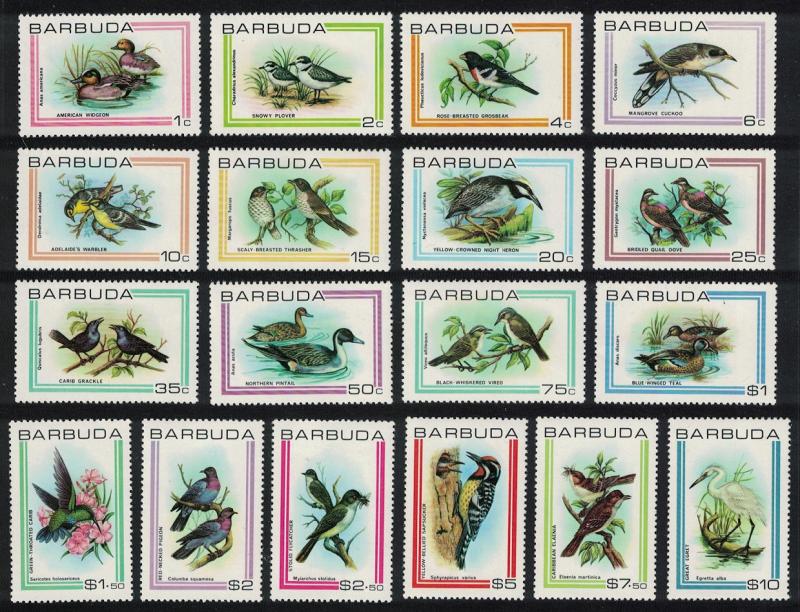 Barbuda Birds 18v SG#503-520 MI#187-504