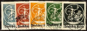 Bavaria Stamps # 271-275 Used VF Scott Value $54.60