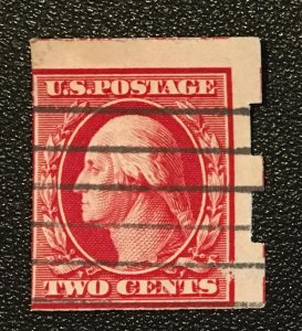 344 Washington Series, DLM, imperf., Schermack, Circ Single, Vic's Stamp Stash