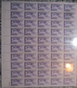 ED-S US COMPLETE MNH SHEET - SCOTT C42 – 1949 10c Post Office CV $35