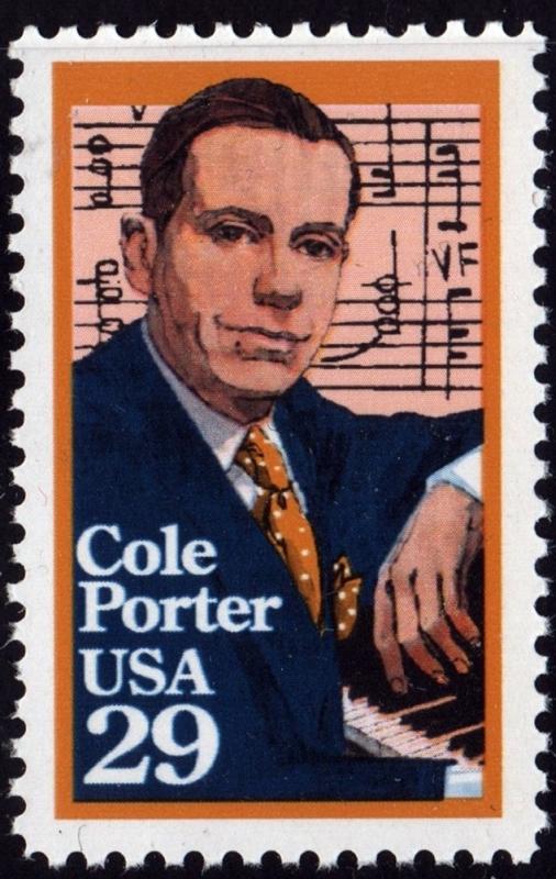 SC#2550 29¢ Cole Porter Single (1991) MNH