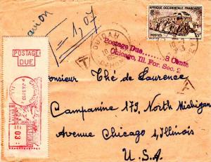 French West Africa 1953 Postal History