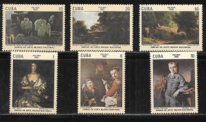 Cuba 2379-2384 Paintings set MNH