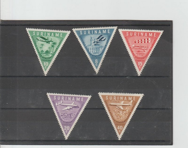 Suriname  Scott#  277-281  MNH  (1960 Opening of Zanderij Airport)