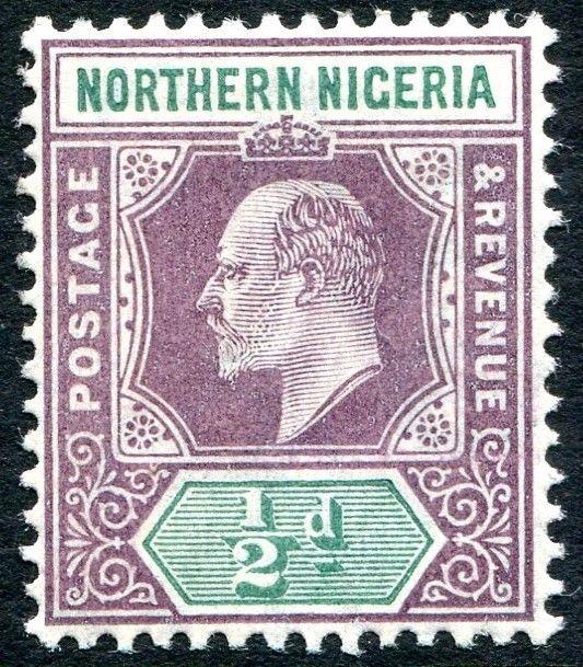 NORTHERN NIGERIA-1905 ½d Dull Purple & Green Sg 20 LIGHTLY MOUNTED MINT V25973