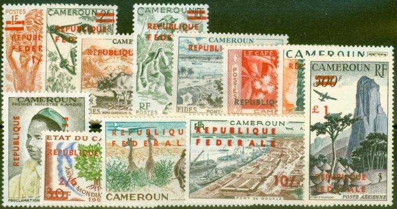 Cameroon 1961 set of 12 SG286-297a Fine & Fresh Lightly Mtd Mint