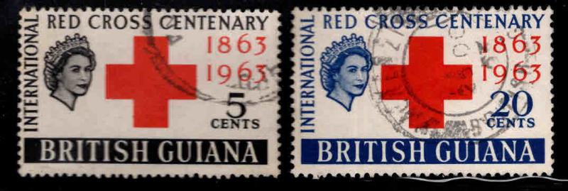 British Guiana Scott 272-273 Used Red cross set
